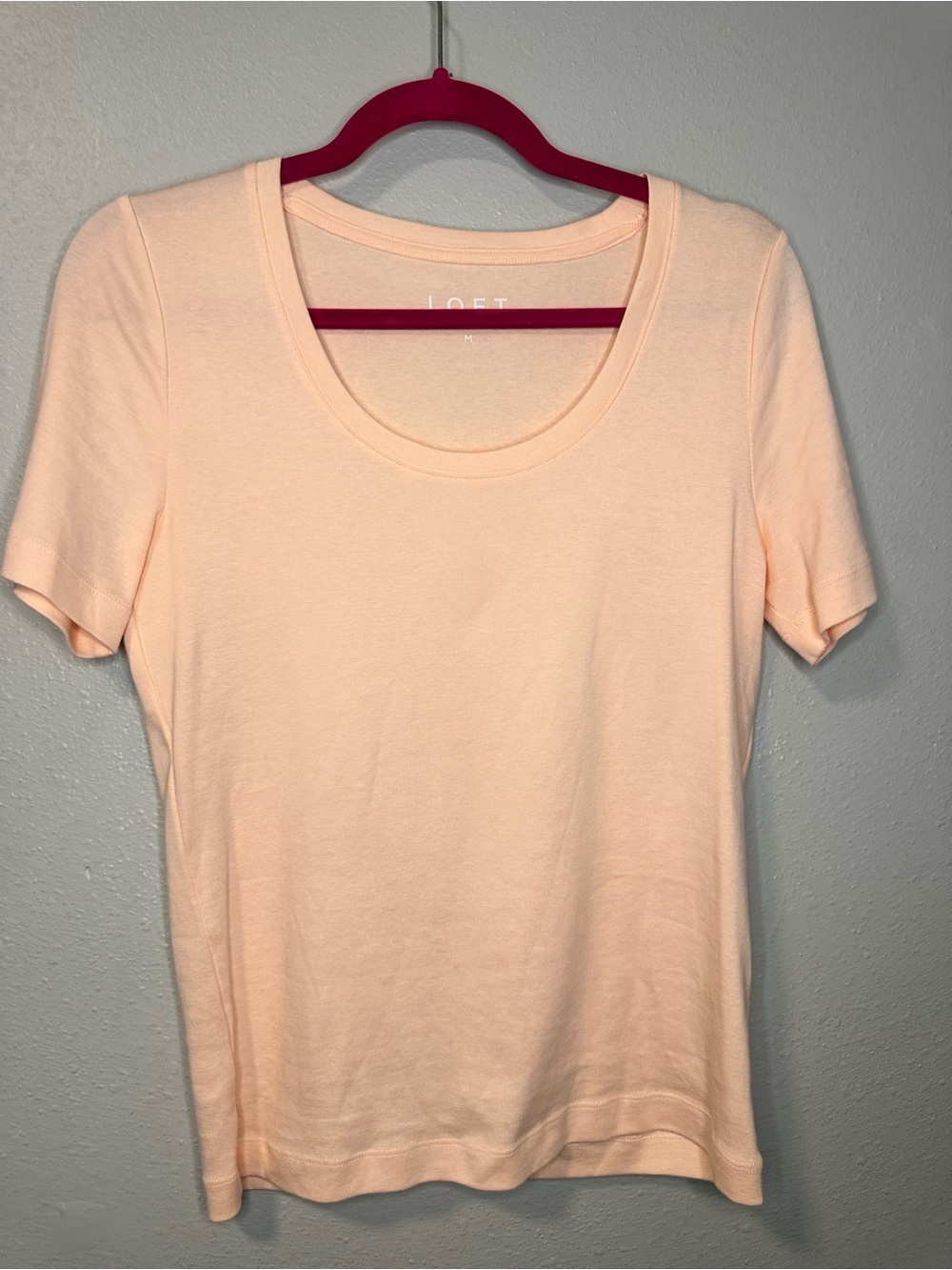Loft Scoop Neck Tee Peach